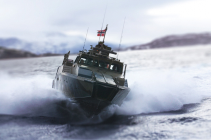 Illustrasjon båt forsvaret offshore
